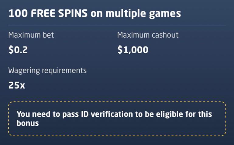 Type of a no deposit bonus